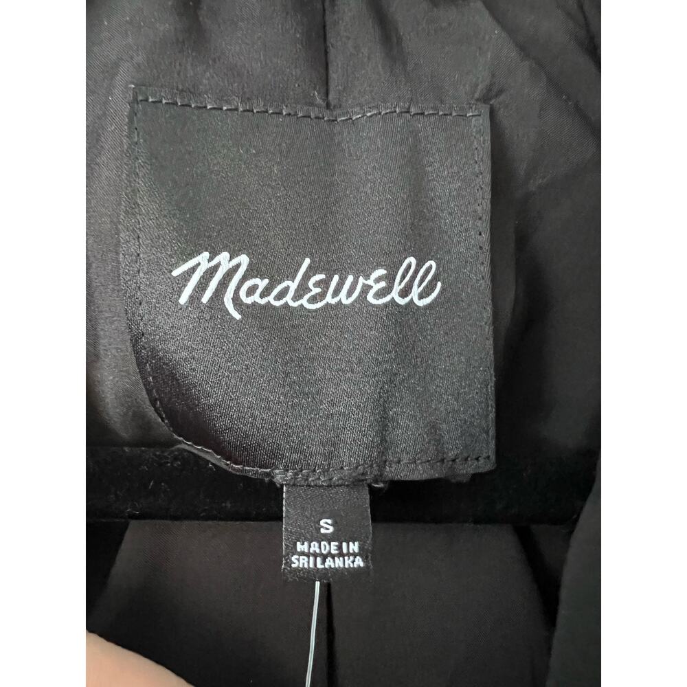 NWT Madewell Women's The Relaxed Blazer Softdrape Modal True Black Size S - Picture 8 of 13